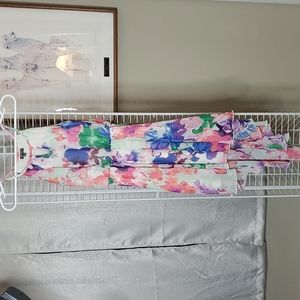 Lily Rose Floral High Low Polyester Dress Woman's Size X Small